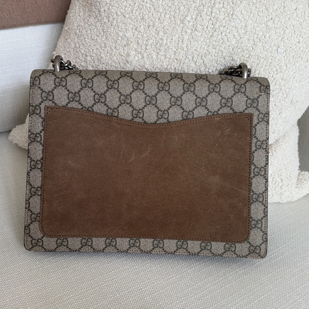 NEW Gucci Dionysus GG Supreme Suede Logo Handbag - Picture 6 of 11